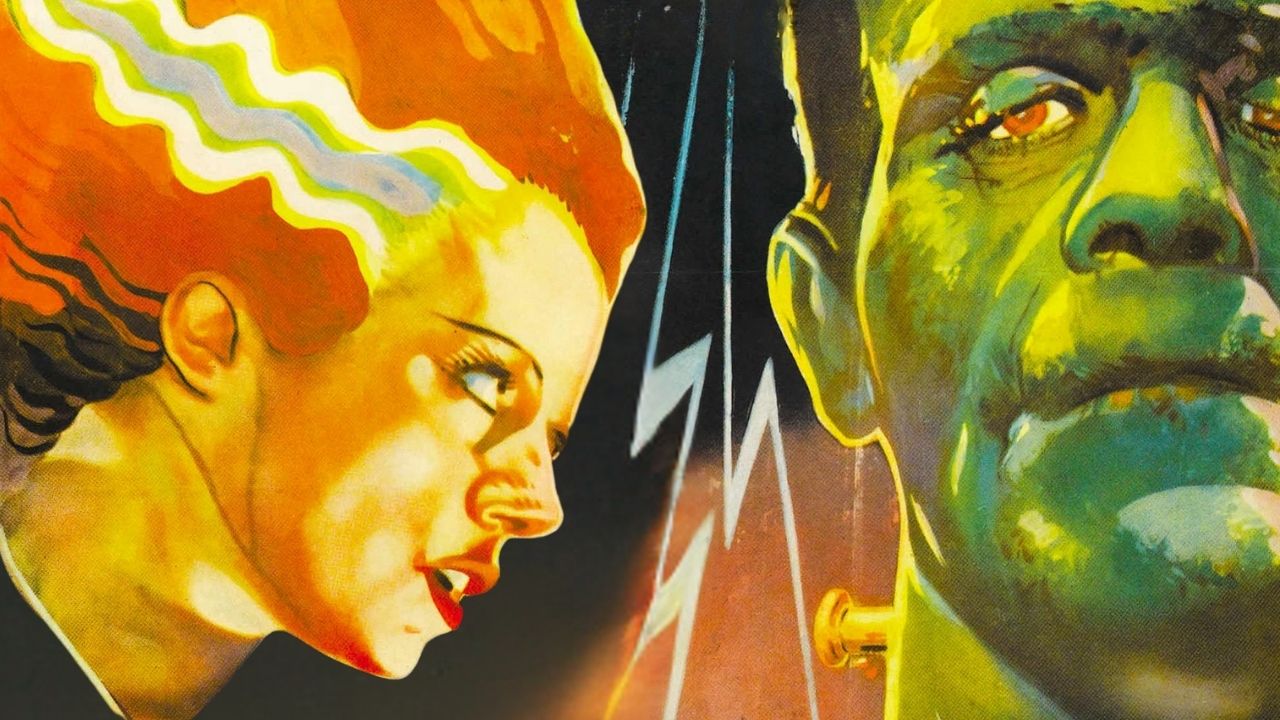 poster art with Elsa Lanchester and Boris Karloff